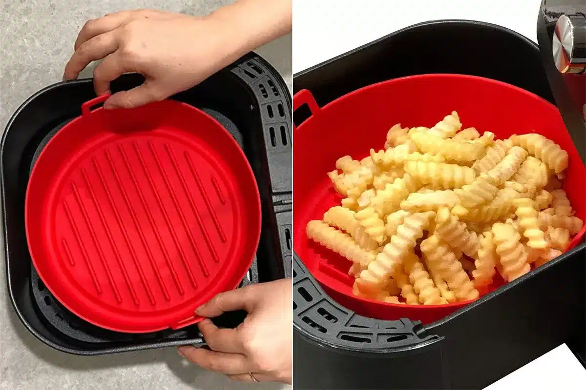 silicone in an air fryer