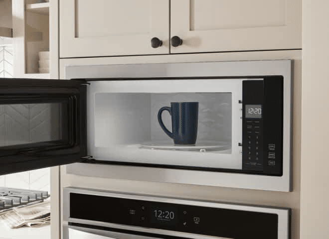 hwo to take down a built in microwave